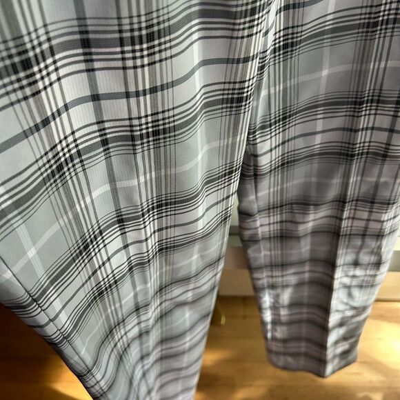Nike Golf Tour Performance Dri-Fit Gray Plaid Straight Leg Pants 0 - Picture 8 of 15